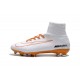 Nuevo Botas de Futbol Nike Mercurial Superfly V FG Blanco Naranja