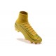 Nuevo Botas de Futbol Nike Mercurial Superfly V FG Oro CR7
