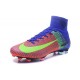 Nike Hombre Mercurial Superfly 5 FG - Botas de Futbol Rojo Azul Verde