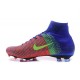 Nike Hombre Mercurial Superfly 5 FG - Botas de Futbol Rojo Azul Verde