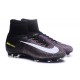 Nike Hombre Mercurial Superfly 5 FG - Botas de Futbol Negro Blanco