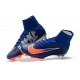 Nuevo Botas de Futbol Nike Mercurial Superfly V FG Azul Naranja