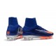 Nuevo Botas de Futbol Nike Mercurial Superfly V FG Azul Naranja