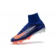 Nuevo Botas de Futbol Nike Mercurial Superfly V FG Azul Naranja