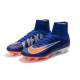 Nuevo Botas de Futbol Nike Mercurial Superfly V FG Azul Naranja