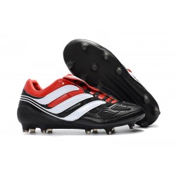 adidas Predator Precision FG Zapatos de Futbol - Negro Blanco Rojo