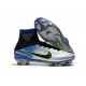 Nuevo Botas de Futbol Neymar Nike Mercurial Superfly V FG Cromo Azul