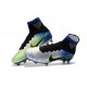 Nuevo Botas de Futbol Neymar Nike Mercurial Superfly V FG Cromo Azul
