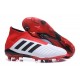 Botas de Futbol Nuevo Adidas Predator 18+ FG - Blanco Rojo Negro