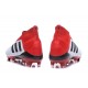 Botas de Futbol Nuevo Adidas Predator 18+ FG - Blanco Rojo Negro