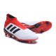 Botas de Futbol Nuevo Adidas Predator 18+ FG - Blanco Rojo Negro