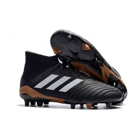Botas de fútbol adidas Predator 18.1 FG - Negro Blanco Or