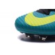 Nike Mercurial Superfly V FG - Botas de fútbol para hombre Azul Amarillo