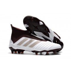 Botas de Futbol Nuevo Adidas Predator 18+ FG - Blanco Marrón