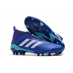 Botas de Futbol Nuevo Adidas Predator 18+ FG - Azul Blanco