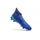 Botas de Futbol Nuevo Adidas Predator 18+ FG - Azul Blanco