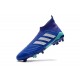 Botas de Futbol Nuevo Adidas Predator 18+ FG - Azul Blanco
