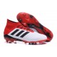 Botas de fútbol adidas Predator 18.1 FG - Blanco Rojo Negro