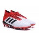 Botas de fútbol adidas Predator 18.1 FG - Blanco Rojo Negro