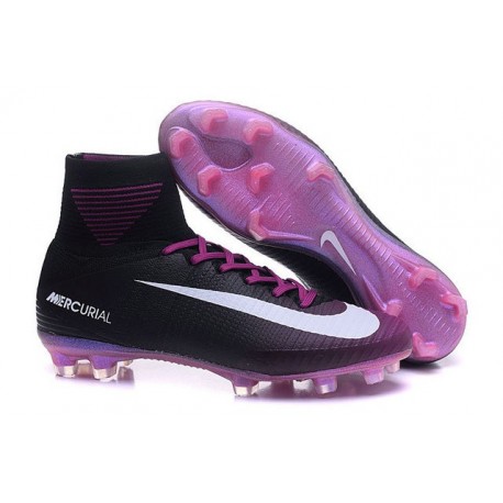 Nike Mercurial Superfly V FG - Botas de fútbol para hombre Negro Violeta