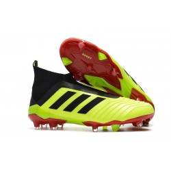 Botas de Futbol Nuevo Adidas Predator 18+ FG - Amarillo Negro