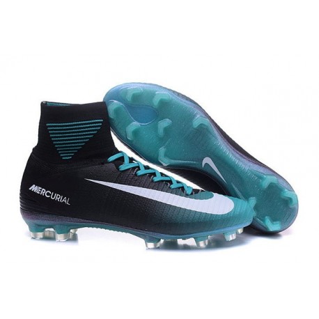 Nike Mercurial Superfly V FG - Botas de fútbol para hombre Azul Negro