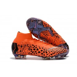 Botas de Futbol Nike Mercurial Superfly VI FG - Safari Naranja Negro