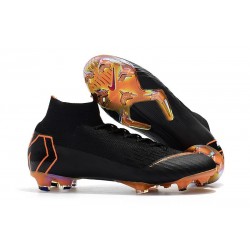 Botas de Futbol Nike Mercurial Superfly VI FG - Negro Naranja