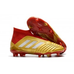 Botas de Futbol Nuevo Adidas Predator 18+ FG - Oro Rojo