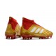 Botas de Futbol Nuevo Adidas Predator 18+ FG - Oro Rojo