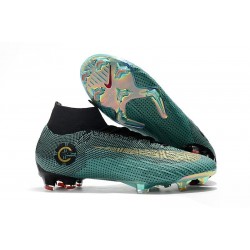 Botas de Futbol Nike Mercurial Superfly VI Elite Ronaldo FG - Azul Oro Negro
