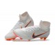 Botas de Futbol Nike Mercurial Superfly VI FG - Blanco Naranja Gris