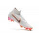 Botas de Futbol Nike Mercurial Superfly VI FG - Blanco Naranja Gris