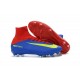 Nike Mercurial Superfly V FG - Botas de fútbol para hombre Rojo Azul