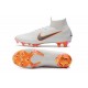 Botas de Futbol Nike Mercurial Superfly VI FG - Blanco Naranja Gris