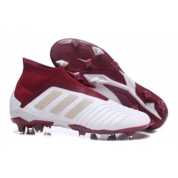 Botas de Futbol Nuevo Adidas Predator 18+ FG - Blanco Rojo