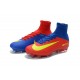 Nike Mercurial Superfly V FG - Botas de fútbol para hombre Rojo Azul