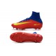 Nike Mercurial Superfly V FG - Botas de fútbol para hombre Rojo Azul