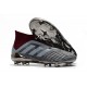 Botas de Futbol Nuevo Adidas Predator 18+ FG - Gris Rojo