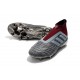 Botas de Futbol Nuevo Adidas Predator 18+ FG - Gris Rojo