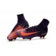 Nike Mercurial Superfly V FG - Botas de fútbol para hombre Violeta Naranja