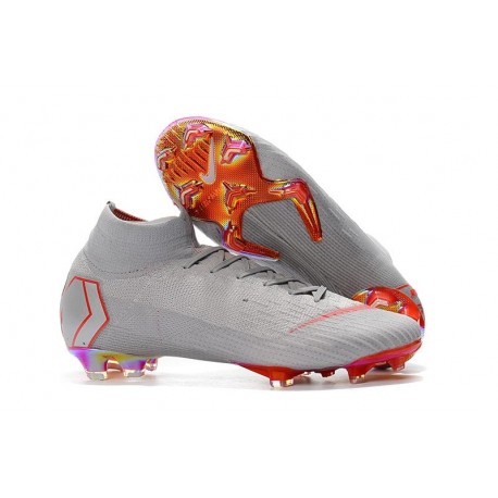 Nike Mercurial Superfly 6 Elite FG Zapatillas de Fútbol - Gris Rojo