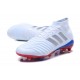 adidas Predator 18.1 Telstar FG Zapatillas de Fútbol 2018 - Blanco Plata