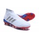 Botas de Futbol Nuevo Adidas Predator 18+ FG - Ruso Blanco Plata