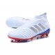 Botas de Futbol Nuevo Adidas Predator 18+ FG - Ruso Blanco Plata