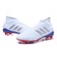 Botas de Futbol Nuevo Adidas Predator 18+ FG - Ruso Blanco Plata
