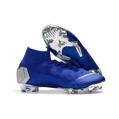 Nike Mercurial Superfly 6 Elite FG Zapatillas de Fútbol - Azul Metal