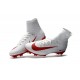 Nuevo 2017 Zapatos de Fútbol Nike Mercurial Superfly V FG ACC - Blanco Rojo