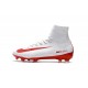 Nuevo 2017 Zapatos de Fútbol Nike Mercurial Superfly V FG ACC - Blanco Rojo