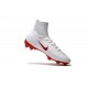 Nuevo 2017 Zapatos de Fútbol Nike Mercurial Superfly V FG ACC - Blanco Rojo